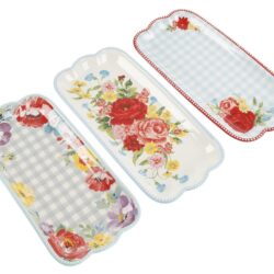 Bộ 3 Khay Phục Vụ The Pioneer Woman Floral Medley - Sang Trọng và Tiện Lợi