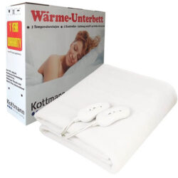 Đệm Điện Kottmann Đức 2023 - Công Suất 130W, 2 Điều Khiển, Kích Thước 187x143 cm, Bảo Hành 2 Năm